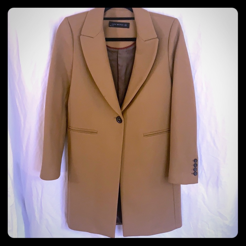 Zara 100% viscose long coat. XS. Like new.